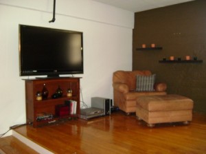 Living Area with Wood Floors